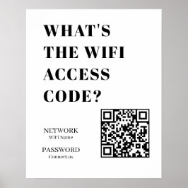 Aangepaste WiFi QR | Wat is de WiFi-code weergave Poster