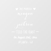 Aangepaste Wijn Label Decal | Huwelijkscadeau (Vel)