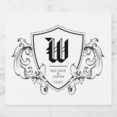 Aangepaste wijn & mousserende wijn flesje label sparkling wijnetiket (Enkel label)