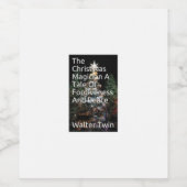 Aangepaste wijn (of mousserende wijn) Flessenetike Wijn Etiket (Enkel label)