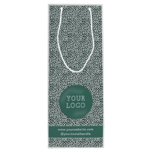 Aangepaste wijncadeautassen met bedrijfslogo wijn cadeautas (Achterkant)