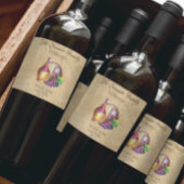 Aangepaste  wijndruiven Barrel Wijn Etiket