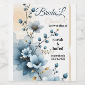 Aangepaste Wijnlabel Sjabloon, Labels Trouwen, Edi Wijn Etiket (Enkel label)