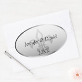 Aangepaste wijnlabels die u kunt aanpassen ovale sticker (Envelop)