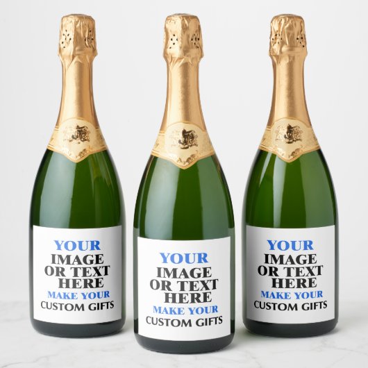 Aangepaste wijnlabels online, persoonlijke mousser sparkling wijnetiket (Flessen)