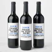 Aangepaste wijnlabels online - Persoonlijke wijn Wijn Etiket (Flessen)