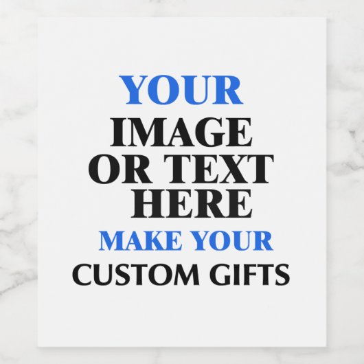 Aangepaste wijnlabels online - Persoonlijke wijn Wijn Etiket (Enkel label)