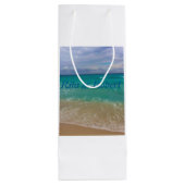 Aangepaste wijntas met wieltjes/batchbruiloft wijn cadeautas (Achterkant)