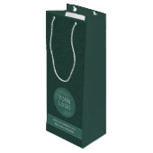 Aangepaste wijntassen met bedrijfscolletjes wijn cadeautas (Achterkant Gekanteld)