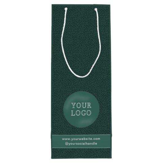 Aangepaste wijntassen met bedrijfscolletjes wijn cadeautas (Achterkant)