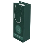 Aangepaste wijntassen met bedrijfscolletjes wijn cadeautas (Voorkant Gekanteld)