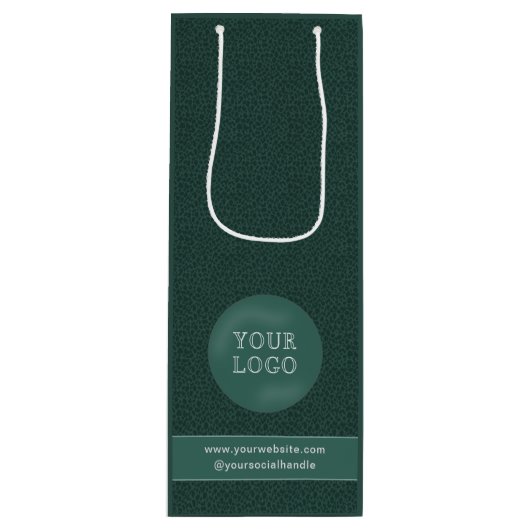 Aangepaste wijntassen met bedrijfscolletjes wijn cadeautas (Voorkant)