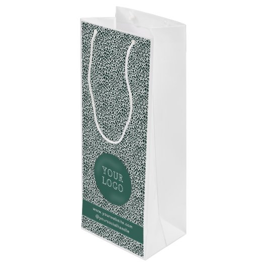 Aangepaste wijntassen met bedrijfscolletjes wijn cadeautas (Achterkant Gekanteld)