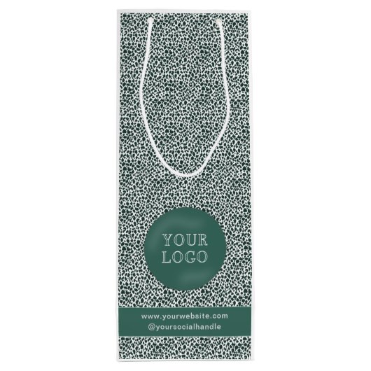 Aangepaste wijntassen met bedrijfscolletjes wijn cadeautas (Achterkant)