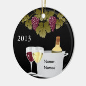 AANGEPASTE WIJNVERLIEZEN 2014 KERAMISCH ORNAMENT (Links)