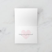 Aangepaste 'Wil je mijn bruidsmeisje zijn'-verzoek (Binnen)
