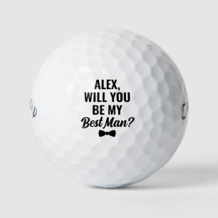 Aangepaste Wil je mijn getuige zijn Huwelijksaanzo Golfballen