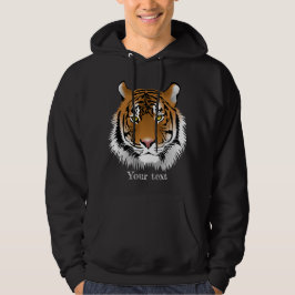 Aangepaste, wild levende, afgekoelde zwarte tijger hoodie