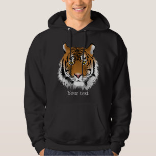 Aangepaste, wild levende, afgekoelde zwarte tijger hoodie
