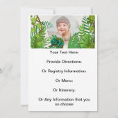 Aangepaste Wild One Dubbelzijdige Fotouitnodiging Aankondiging (Achterkant)