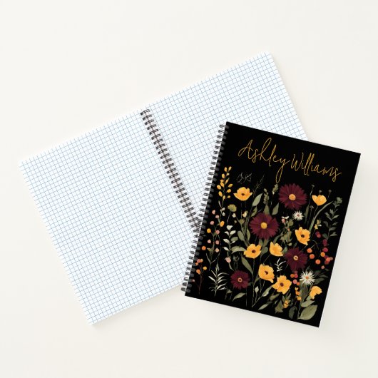 Aangepaste wildbloemen notitieboek - Inspirerende  (Binnen)