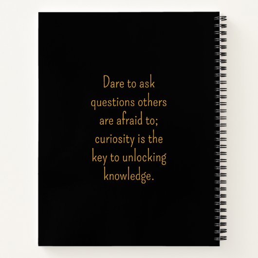 Aangepaste wildbloemen notitieboek - Inspirerende (Achterkant)