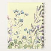 Aangepaste wilde bloemen op Bleek geel met naamjaa Planner (Achterkant)