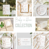 Aangepaste wilde bloemen servetten sjabloon