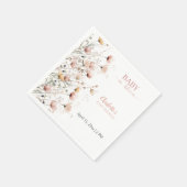 Aangepaste wilde bloemen servetten sjabloon (Hoek)