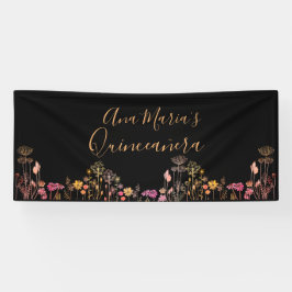 Aangepaste wilde bloemen spandoek