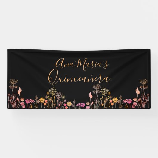 Aangepaste wilde bloemen spandoek (Horizontaal)
