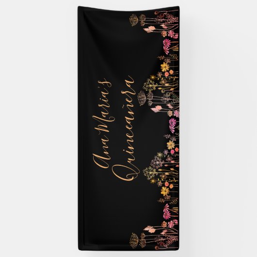Aangepaste wilde bloemen spandoek (Verticaal)
