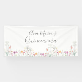 Aangepaste wilde bloemen spandoek