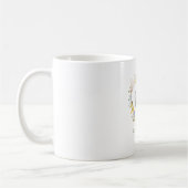 Aangepaste Wildflower Garden Charm Monogram/Naam Koffiemok (Links)