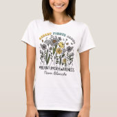 Aangepaste Wildflower Niemand vecht alleen hersent T-shirt (Voorkant)