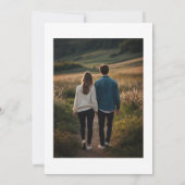 Aangepaste Wildflower Save The Date (Achterkant)