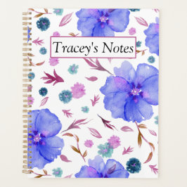 Aangepaste Wildflower Waterverf Bloemenplanner Planner