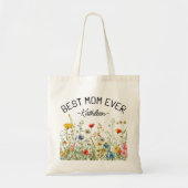 Aangepaste Wildflowers Canvas tas, beste moeder oo Tote Bag (Voorkant)