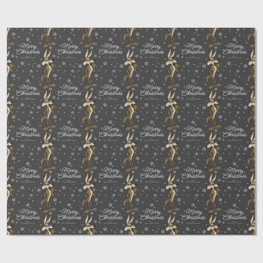 Aangepaste WILE E. COYOTE™ Vrolijk kerstfeest Cadeaupapier (Vlak)