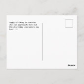 Aangepaste Windows 95 computer thema voor verjaard Briefkaart (Achterkant)