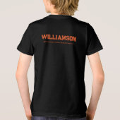 Aangepaste Windsurfen Surfer Locatie Datum Naam Tri-Blend Shirt (Achterkant)
