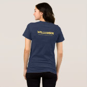 Aangepaste Windsurfen Surfer Locatie Datum Naam Tri-Blend Shirt (Achterkant volledig)