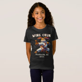 Aangepaste Wing Chun Martial Arts Locatie Datum Na T-shirt (Voorkant volledig)