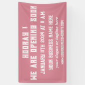 Aangepaste winkel- of bedrijfsopening spandoek (Verticaal)