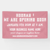 Aangepaste winkel- of bedrijfsopening spandoek (Horizontaal)