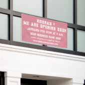 Aangepaste winkel of winkel openen spandoek (Buitenkant Gebouw)