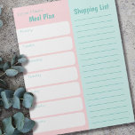 Aangepaste winkellijst voor maaltijden Roze blauw Notitieblok<br><div class="desc">Pastel Roze en Blauw Notitieblok voor uw wekelijkse maaltijdplanning en boodschappenlijstjes. Dit gezegd zijnde, is de sjabloon opstelling voor u om de rubrieken uit te geven, zodat te voelen gelieve vrij om het Plan van de Wijzerplaat en de Lijst van het Winkelen in Benoemingen te veranderen en, bijvoorbeeld Lijst te...</div>