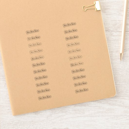 Aangepaste winkelnaam Multi Sticker (Notitieboek)