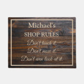 Aangepaste winkelregels voor deurmat (Voorkant)