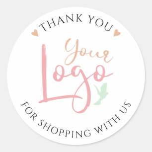 Aangepaste winkels Hartelijk dank voor de klassiek Ronde Sticker